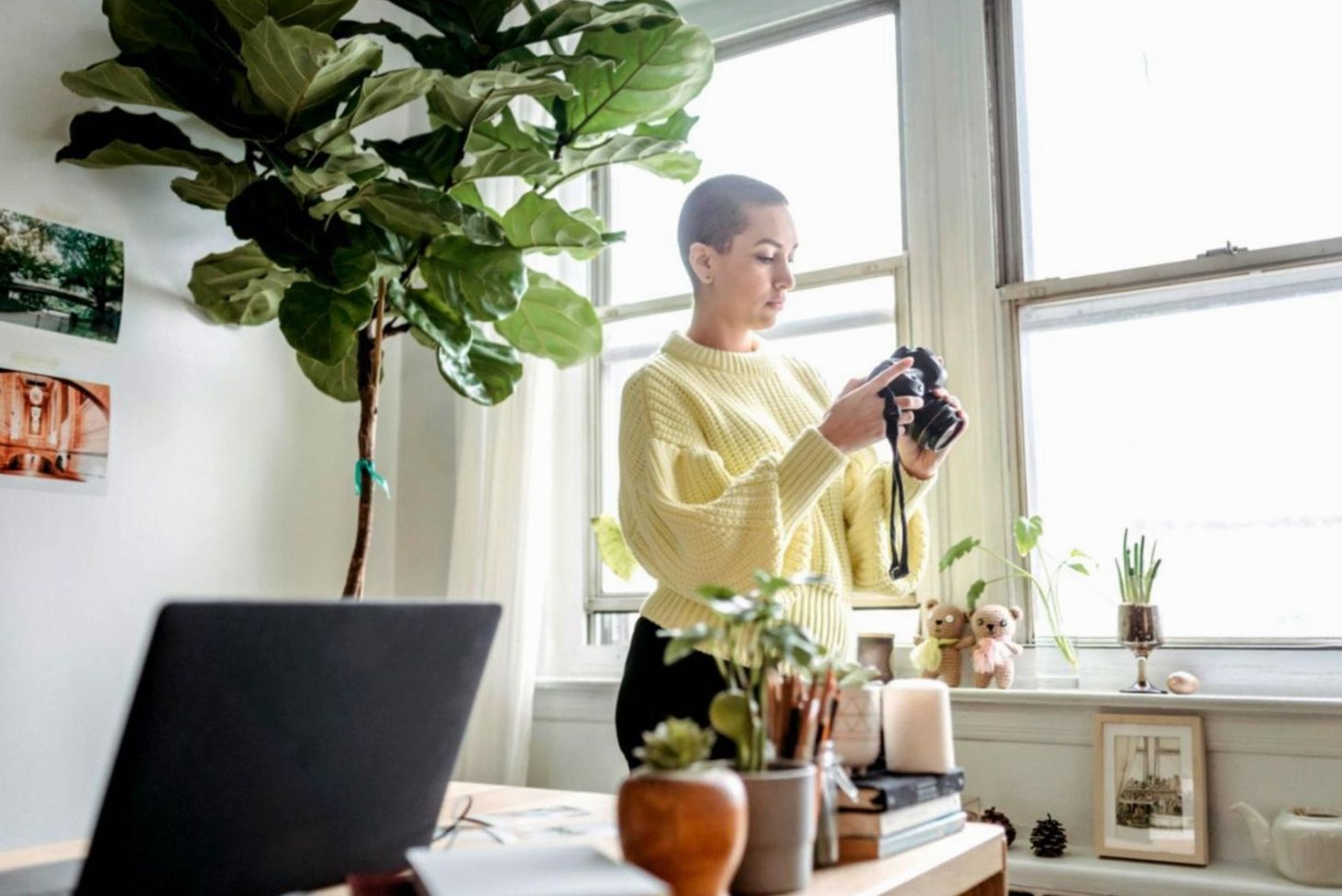 Professional portrait photography equipment and setup